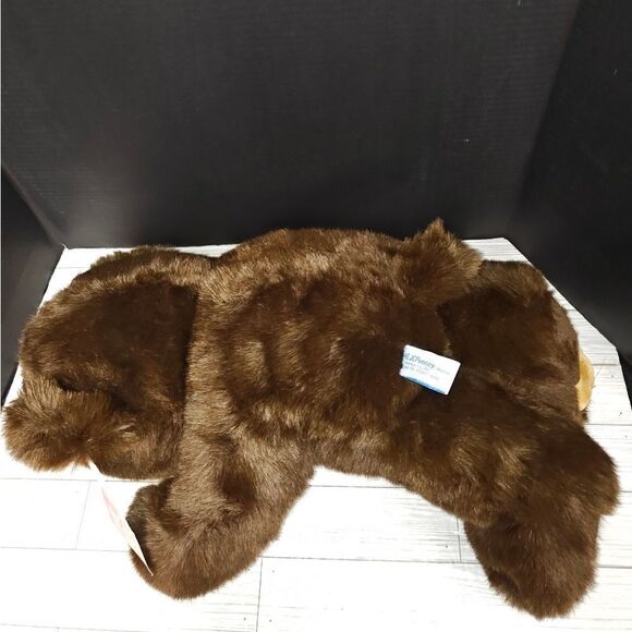 JC Penney Collection Dark Brown 24” Holiday Teddy Bear Stuffed Vintage Toy - Picture 6 of 8